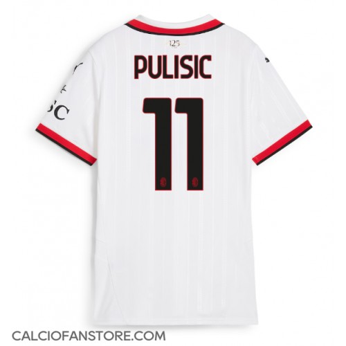 Maglia Calcio AC Milan Christian Pulisic #11 Seconda Divisa Donna 2024-25 Manica Corta